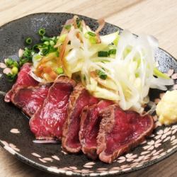 本日の馬肉ステーキ