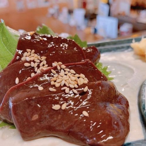 Valuable! Horse liver sashimi