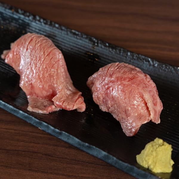 思わず唸る逸品…。トロける食感の「特上炙り肉寿司」を召し上がれ！