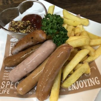 5種のウィンナー盛り