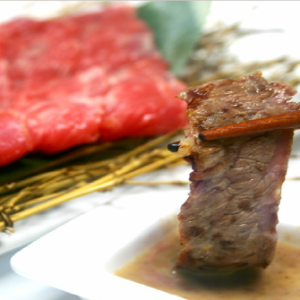 本日一番の赤身焼きしゃぶ