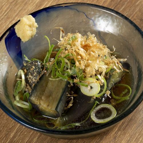 揚げ茄子のお浸し