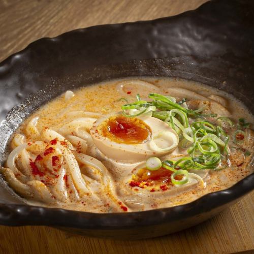 豆乳辛麺うどん