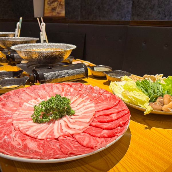 しゃぶしゃぶ食べ飲み放題コース 6000円（税込）～