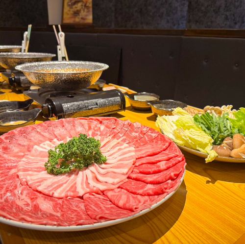 しゃぶしゃぶ食べ飲み放題コース 6000円（税込）～