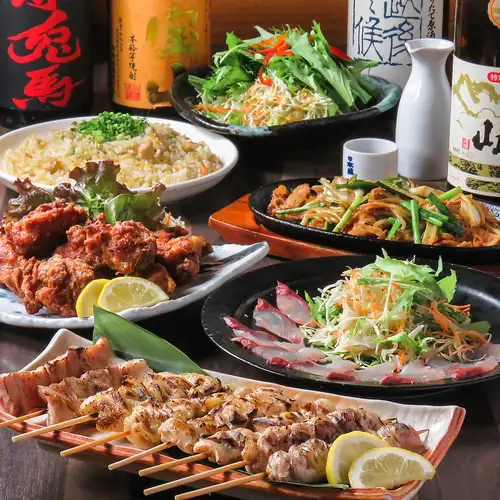 【各種宴会に♪】夏限定のお得コース!2H飲み放題付コース/焼き鳥!牡蠣!全8品4,000円~☆