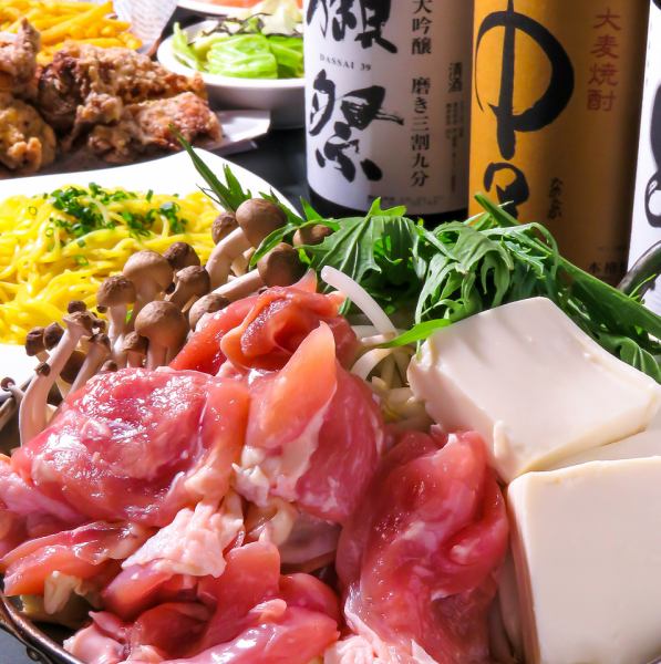 [Private room guaranteed◎Choose your main course] 7 dishes including teppan or chicken hotpot or sashimi platter x 2 hours all-you-can-drink {Easy course} 3,000 yen