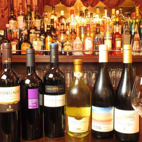A wide selection of carefully selected wines of various brands