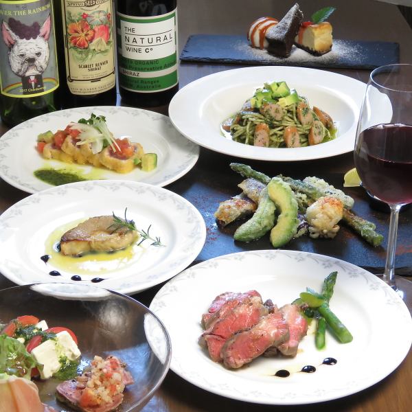 Authentic Italian "Fatta amano course (5,000 yen)" that is particular about the material