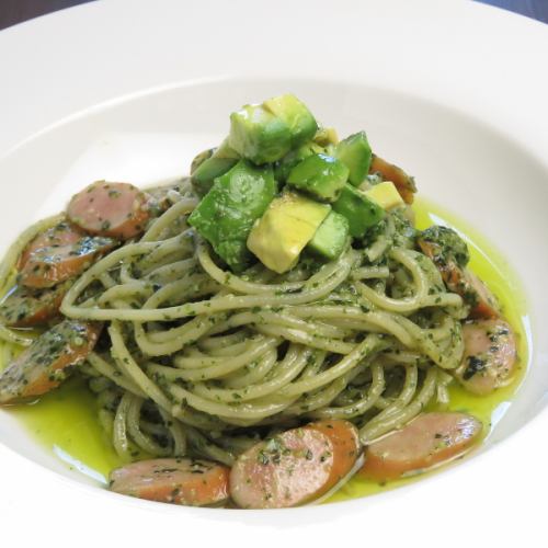Genovese with sausage and avocado