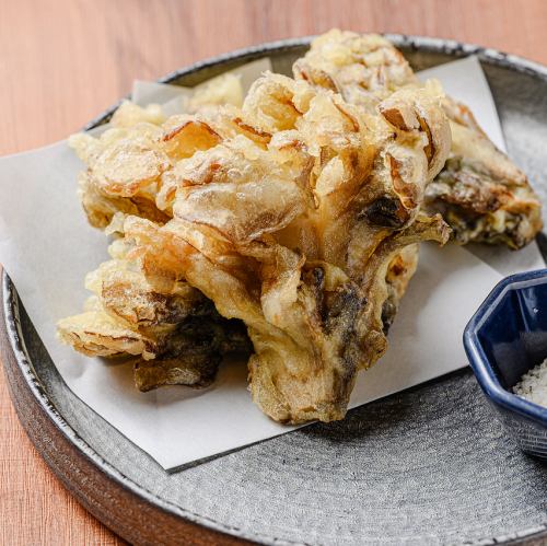 愛別産ジャンボ舞茸の天ぷら