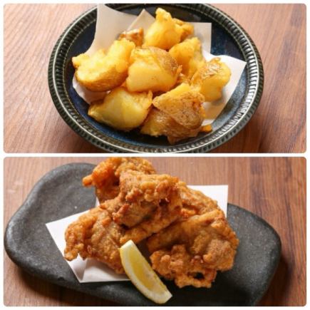 【休闲套餐】适合想要享用轻松餐点的客人！包含120分钟无限畅饮啤酒！8道菜仅需4000日元！