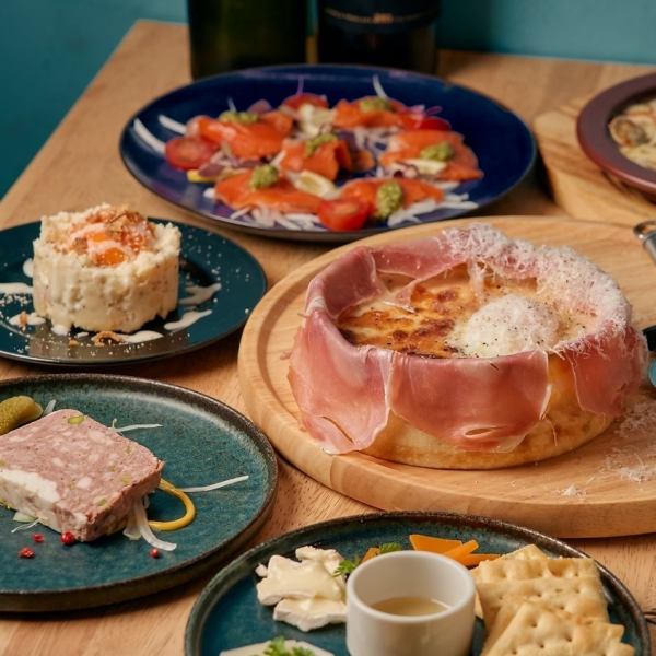 The cheese plus course is satisfying ◎ You can enjoy everything from appetizers to desserts ♪