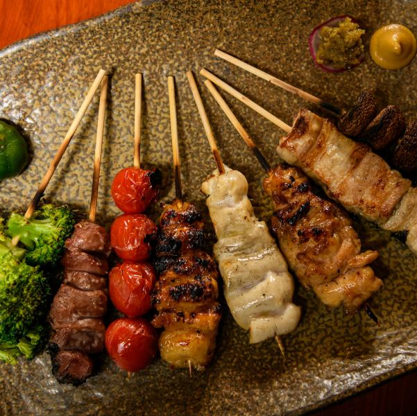 新鮮な国産の鶏肉を使用した自慢の焼鳥