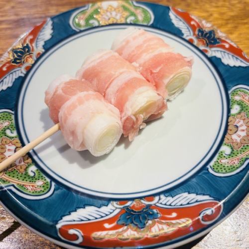 【イチオシ!!】白ネギ豚バラ巻き串