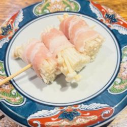 えのき豚バラ巻串