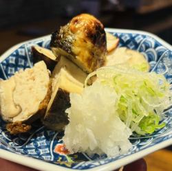 椎茸肉詰め炭火焼き