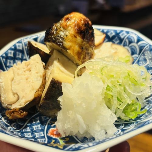 椎茸肉詰め炭火焼き