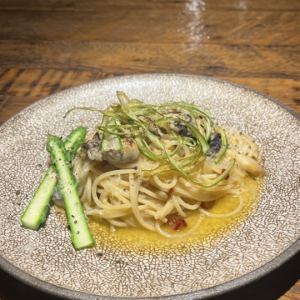 Oyster and Asparagus Peperoncino