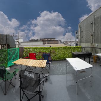 屋上BBQテラスレンタルコース（持込オッケー、メニューからのご注文オッケー）