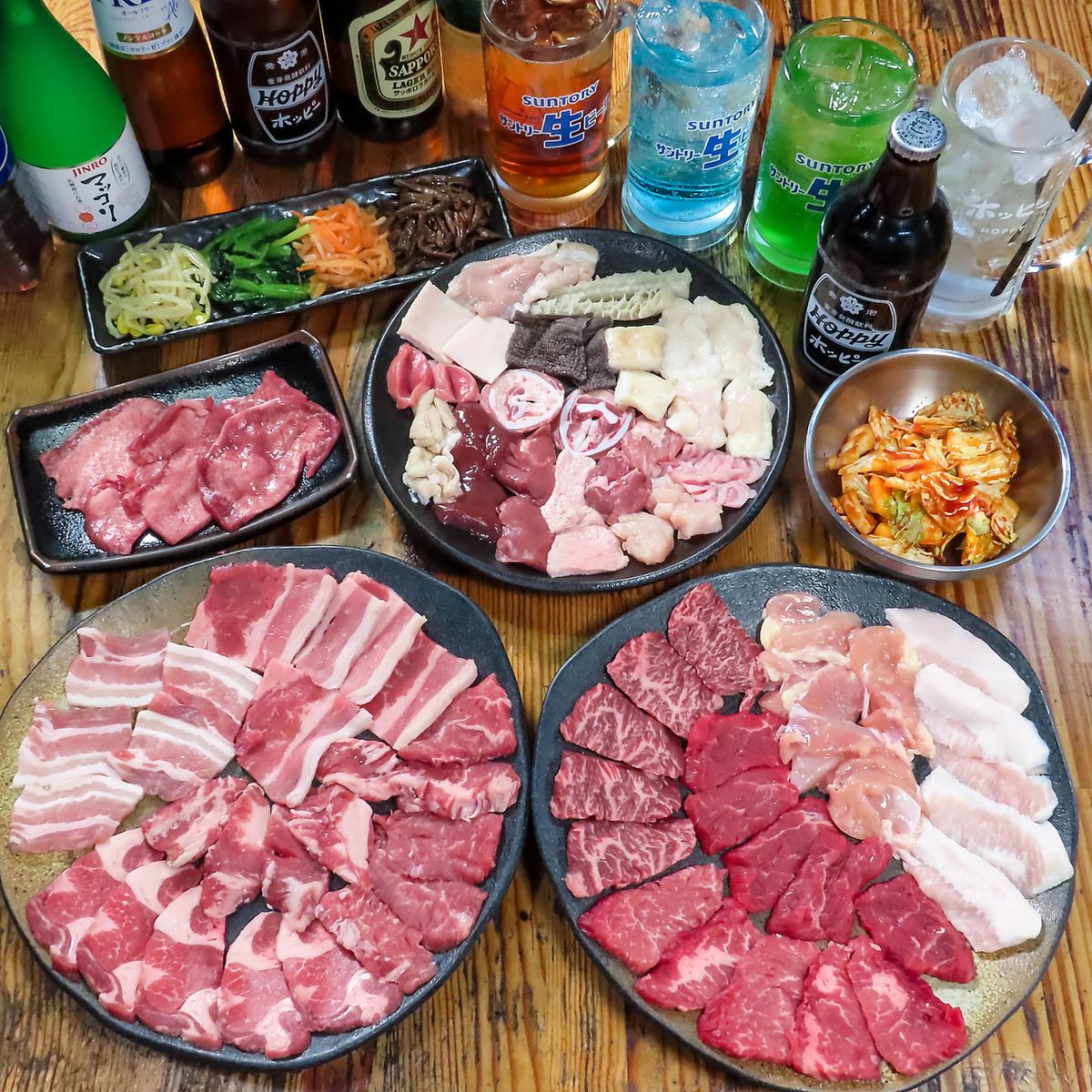 今日は食べ比べも！1切れずつの注文でいろんなお肉を楽しむ♪