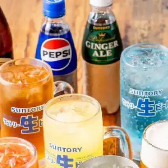 【60分／ソフトドリンク飲み放題コース】多彩なノンアルコールドリンク◎お酒が苦手な方に 990円