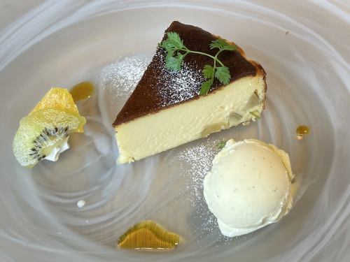 Potato Basque cheesecake