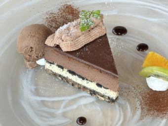 濃厚ショコラチーズケーキ