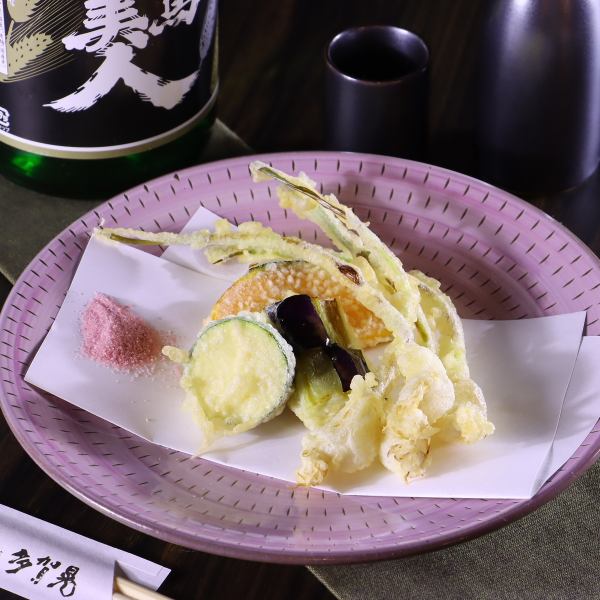 季節野菜の天ぷら盛り