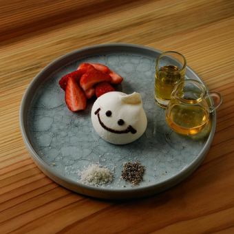 季節フルーツと花畑牧場のブラータ