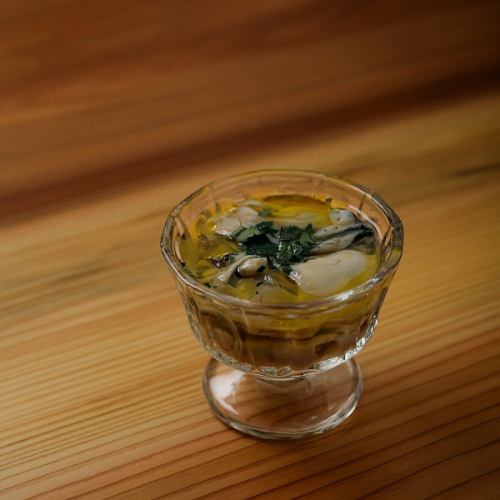 生牡蠣のレモンソース