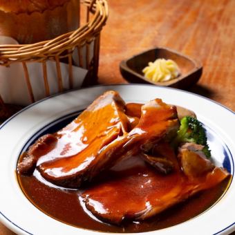 Premium demi-glace "Thick-sliced roast pork" Spring French course 5,000 ⇒ 4,000 yen