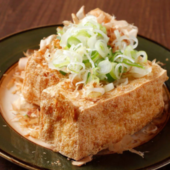 lightly deep-fried tofu