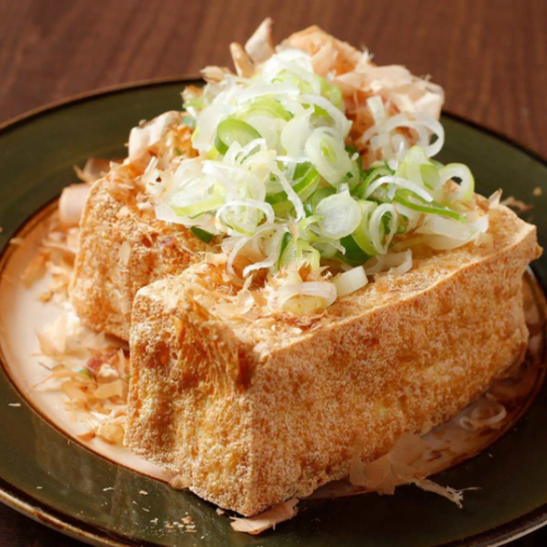 lightly deep-fried tofu
