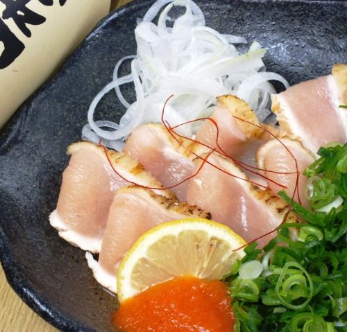 鶏あぶりタタキ葱まみれ（ポン酢）★全種OK食べ飲み放題4980円でもご注文頂けます。