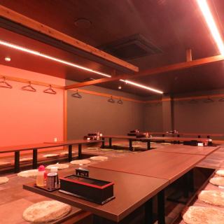 The horigotatsu floor can be reserved for up to 70 people.