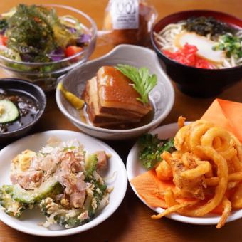5/24まで 歓送迎会 『B.がんじゅうコース6,000円(8品)』  ★2h飲み放題付♪極上ラフテー等