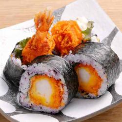 Shiso fried shrimp roll
