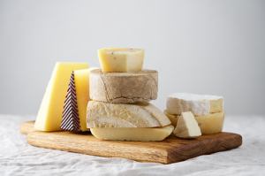 Assorted European cheeses