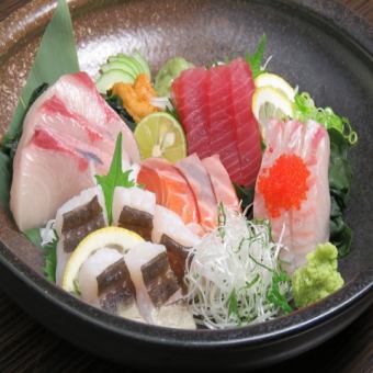 Omakase sashimi five kinds assortment