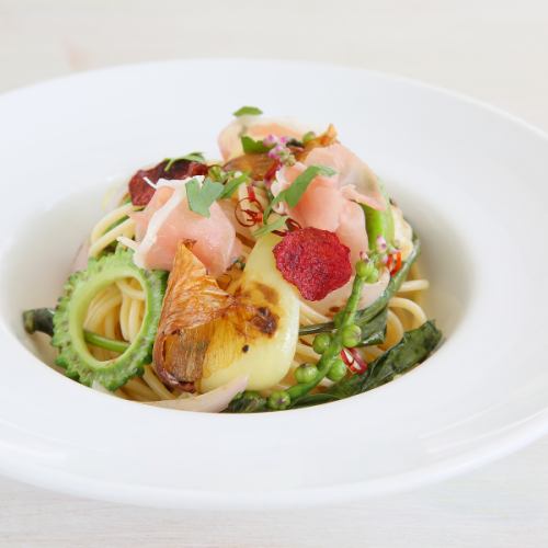 大原野菜を使用したメニューの数々。