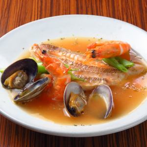 Seasonal seafood acqua pazza