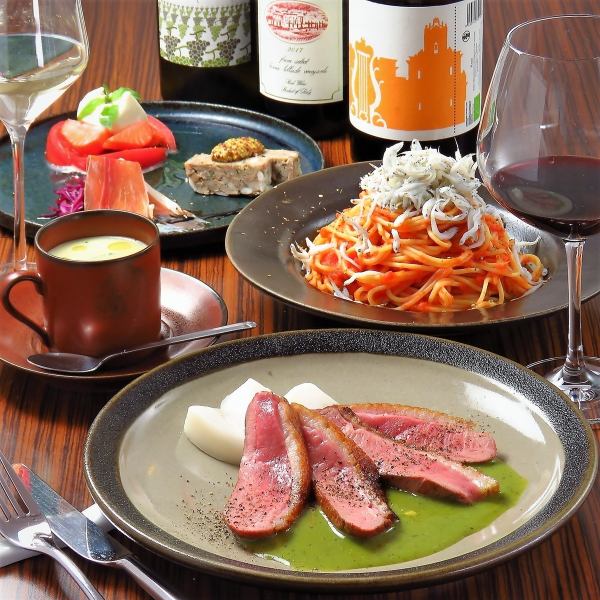 All-you-can-drink course 5,000 JPY (incl. tax) ★Chef's selection + 2 hours of all-you-can-drink♪ We can accommodate a wide range of uses!