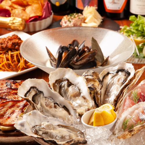 【宴會】牡蠣和鮮魚海鮮布拉塔套餐+3小時無限暢飲