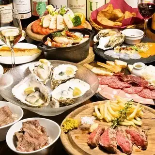 北海道厚岸産生牡蠣に鮮魚、お肉はジビエに知床鶏モモ等贅沢な食材を堪能するプレミアムコース！