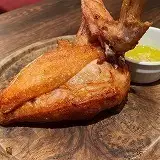 ガーリックオイルで食べるギガザンギ