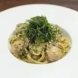 牡蠣好きが狂うパスタ 刻み大葉のジェノベーゼ