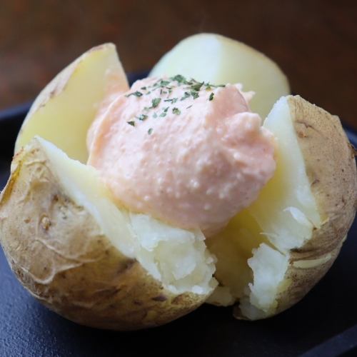 Mentaiko mayonnaise and buttered potatoes