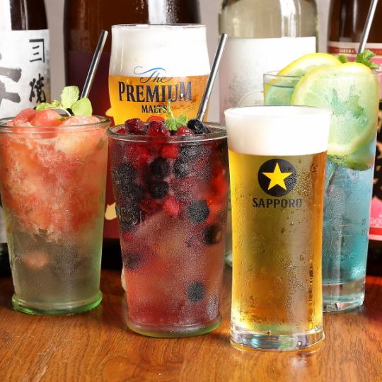 土曜日は、『飲み放題がお得!! 1360円(1.5h)の席予約』