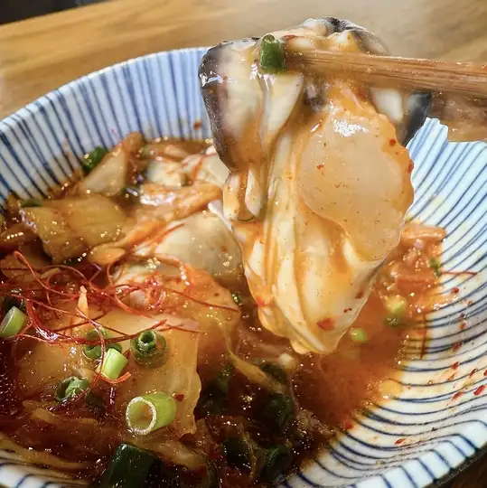 大人気の生牡蠣キムチが50offキャンペーン!!一度は食べて欲しい逸品,ネット予約限定!!  (クーポンで必須)